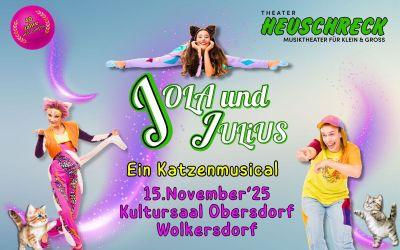JOLA und JULiUS - Ein Katzenmusical für Familien in und um Wolkersdorf (© Theater HEUSCHRECK) Bild