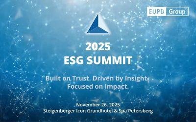 Die EUPD Group veranstaltet am 26. November 2025 ihren ESG Summit 2025   (© EuPD Research Sustainable Management GmbH ) Bild