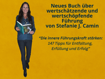Stefanie J. Camin präsentiert ihr neues Buch über moderne und wirksame Führung. Foto: Camin Bild